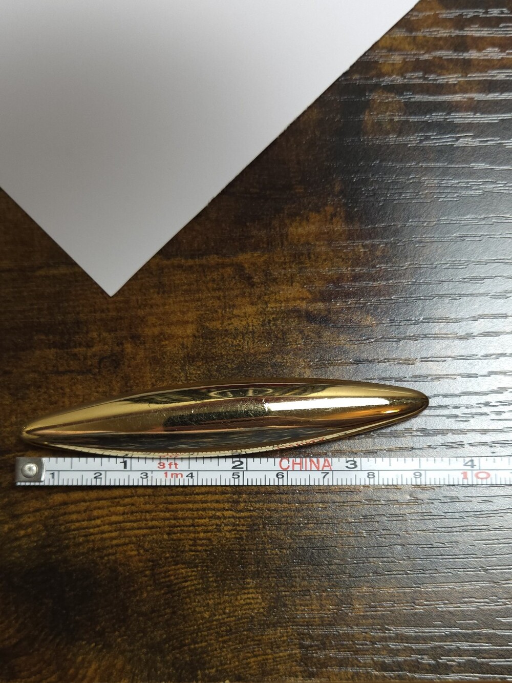 Vintage Monet Gold Tone Rounded Bar Brooch - Picture 5 of 7